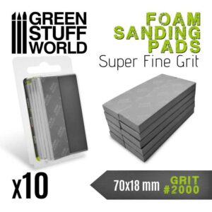 Green Stuff World Foam Sanding Pads 2000 grit 10774