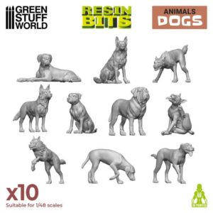 Green Stuff World 3D printed set - Dogs 12291
