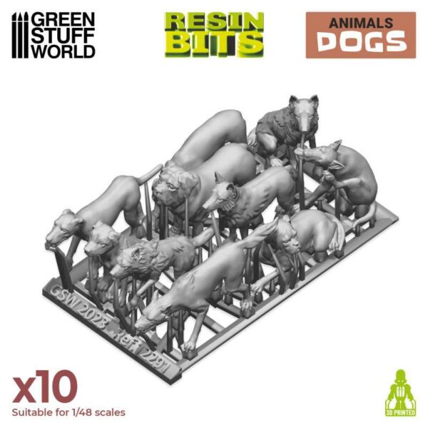 Green Stuff World 3D printed set - Dogs 12291