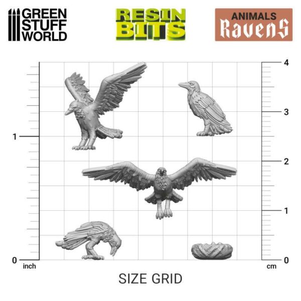 Green Stuff World 3D printed set - Ravens 12293