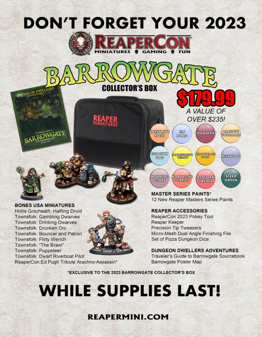 Reaper Miniatures ReaperCon 2023 Barrowgate Collector's Box