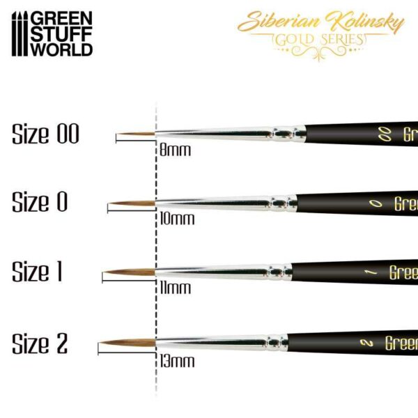 Green Stuff World Premium Paint Brushes - GOLD SERIES 10414