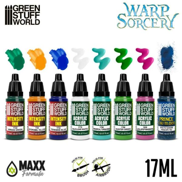 Green Stuff World GSW Paint Set - Warp Sorcery 12067