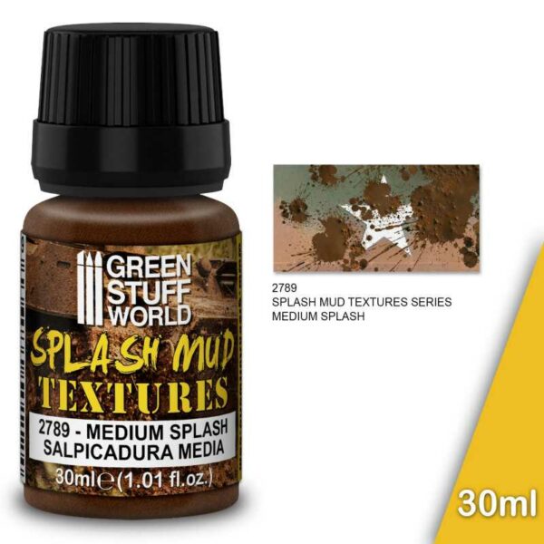 Green Stuff World Splash Mud Textures - MEDIUM BROWN 30ml 2789