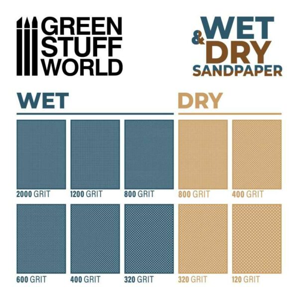 Green Stuff World wet-water-proof-sandpaper-180x90mm-320-grit