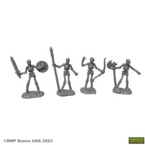 Reaper minatires Skeleton Warriors (4) 07090