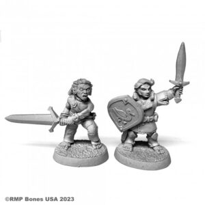 Reaper Miniatures Halfling Fighter and Barbarian 07102