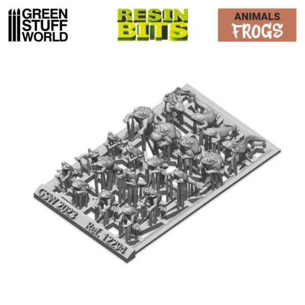 Green Stuff World 3D printed set - Frogs and Toads 12294