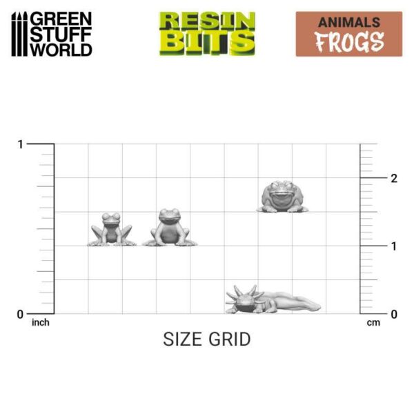 Green Stuff World 3D printed set - Frogs and Toads 12294