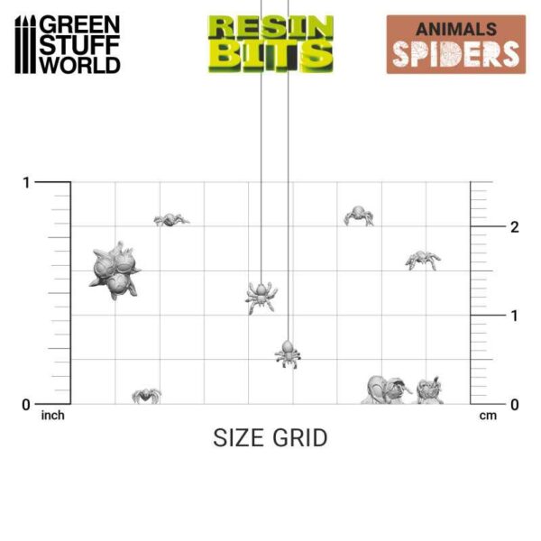 Green Stuff World 3D printed set - Small Spiders 12296
