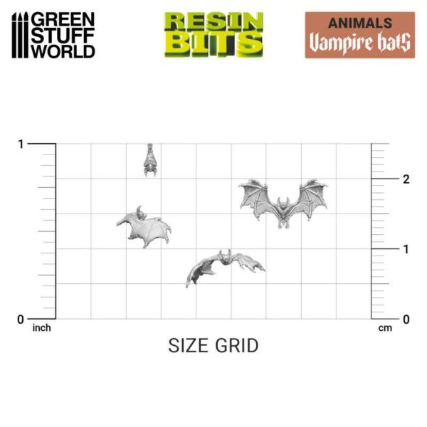 Green Stuff World 3D printed set - Vampire Bats 12298