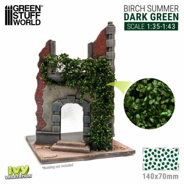 Green Stuff World Ivy Foliage - Dark Green Birch - Large 4646