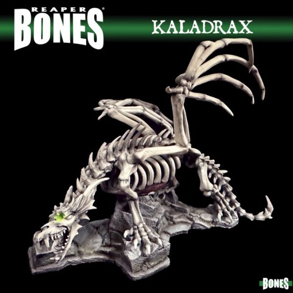 Reaper Miniatures Kaladrax, Skeletal Dragon Bones Classic Deluxe Boxed Set 77996