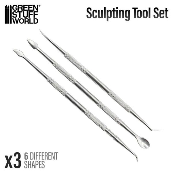 Green Stuff World 3x Sculpting Tools 1011