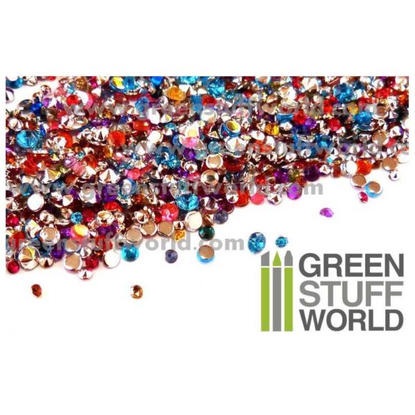 Green Stuff World Micro Acrylic Gems - 1mm to 2.5mm 1033