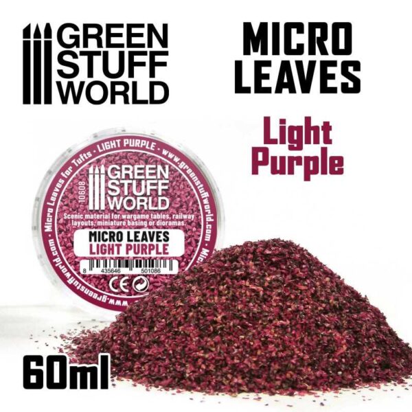 Green Stuff World Bladeren Mini / Micro Leaves Light Purple Mix 10608
