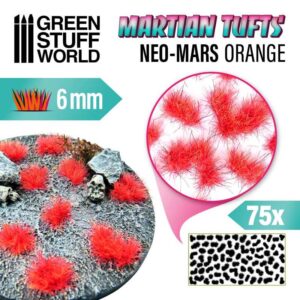 Green Stuff World Martian Fluor Tufts - NEO-MARS ORANGE 10678