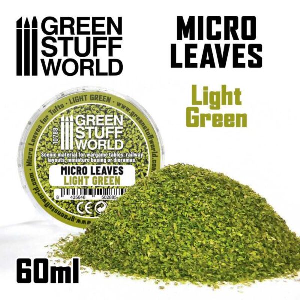 Green Stuff World Bladeren Mini / Micro Leaves Light Green Mix 10788