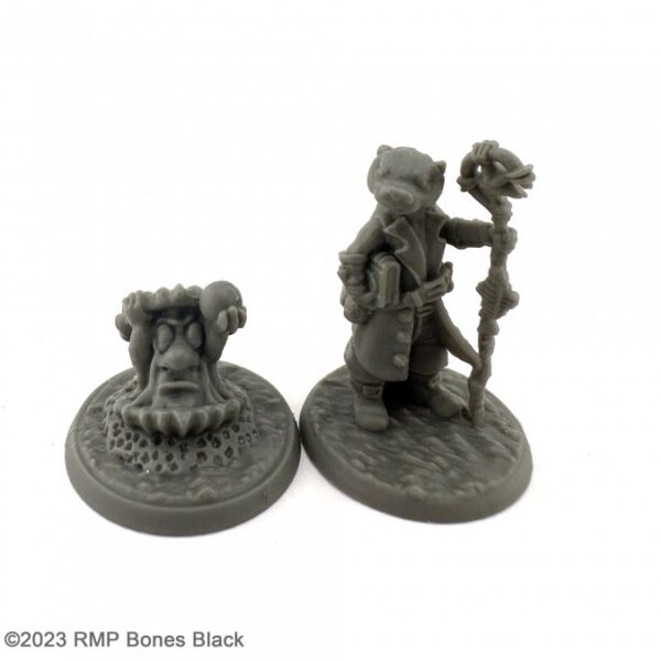 Reaper Miniatures Otterfolk Mage and Familiar 20744