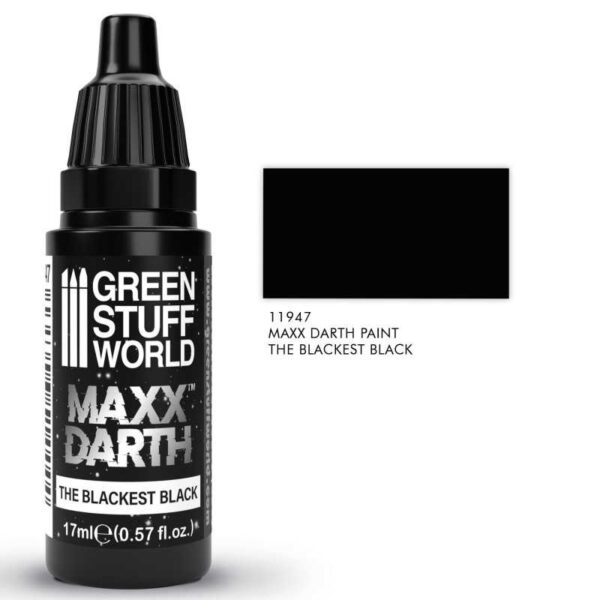 Green Stuff World Maxx Darth Black Paint 17 ml 11947