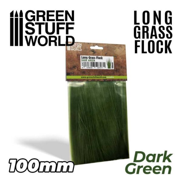 Green Stuff World Lang Gras 100 mm Dark Green 3347