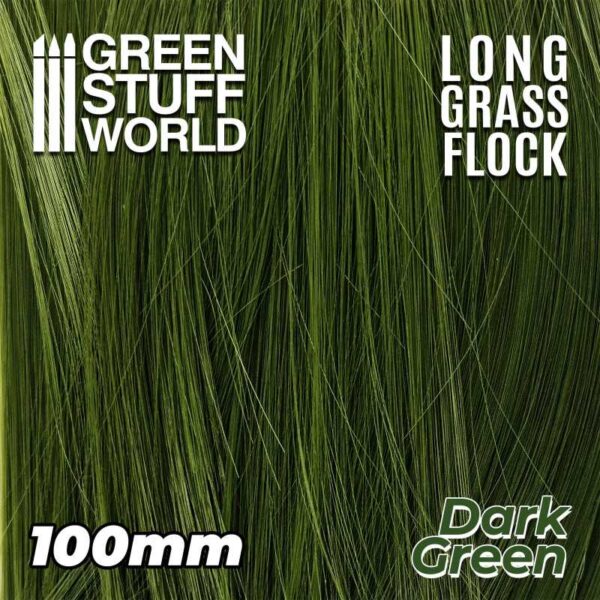 Green Stuff World Lang Gras 100 mm Dark Green 3347