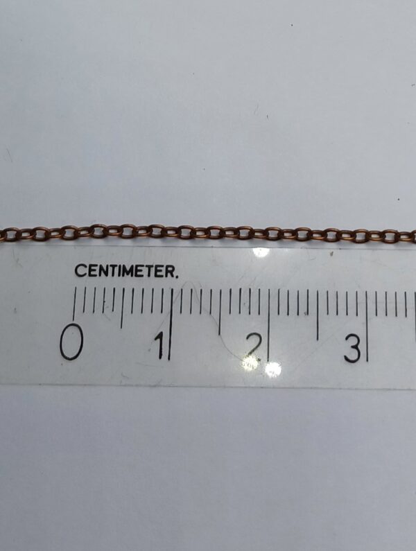 Schakel Ketting Antique Copper 1.5 mm 5 mtr