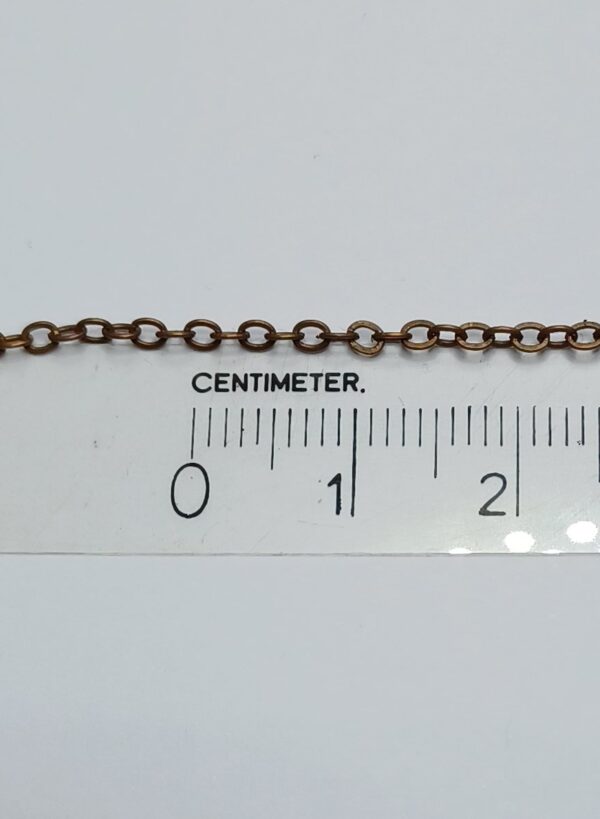 Schakel Ketting Antique Copper 2.0 mm 5 mtr