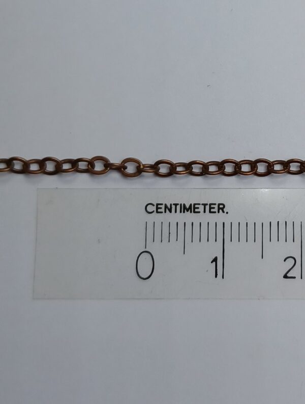 Schakel Ketting Antique Copper 2.5 mm 5 mtr