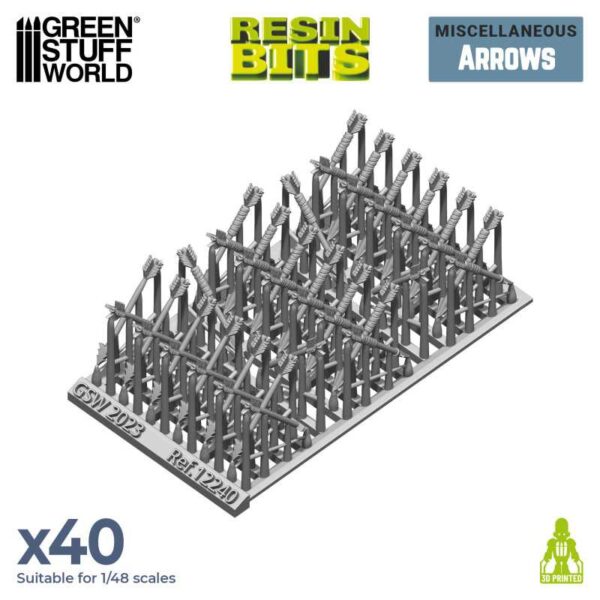 Green Stuff World 3D printed set - Arrows 12240