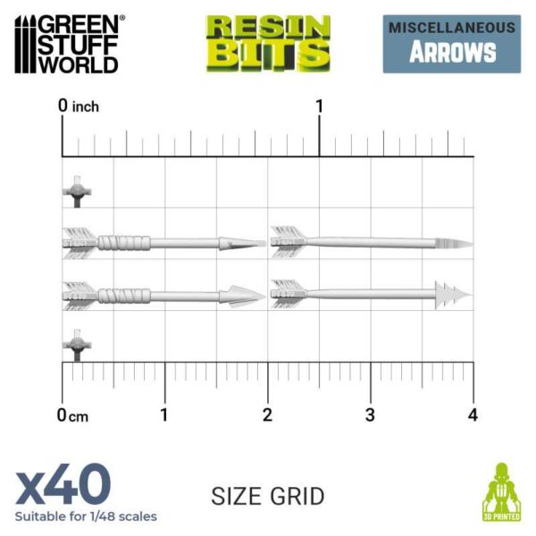Green Stuff World 3D printed set - Arrows 12240