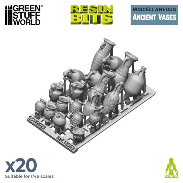 Green Stuff World 3D printed set - Ancient Vases 12359