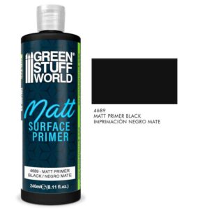 Green Stuff World Matt Surface Primer 240ml - Black 4689