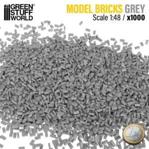 Green stuff World Miniature Bricks - Grey x1000 1:48 9205