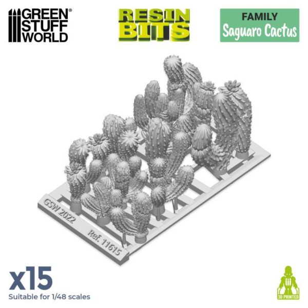 Green Stuff World 3D printed set - Saguaro Cactus 15x 11615