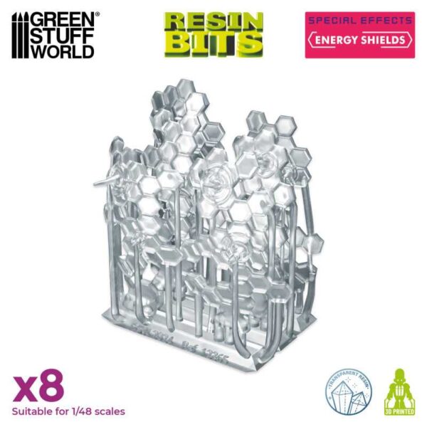 Green Stuff World 3D printed set - Energy Shields 8x 12365