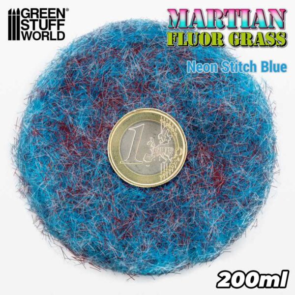 Green Stuff World Martian Fluor Grass - Neon Stitch Blue - 200ml 12616