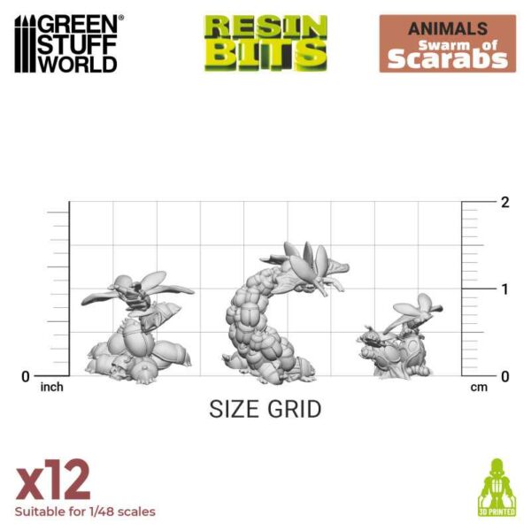 Green Stuff World 3D printed set - Swarm of Scarabs 12666