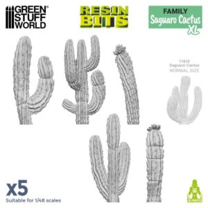 Green Stuff World 3D printed set - Saguaro Cactus XL 5x 12669
