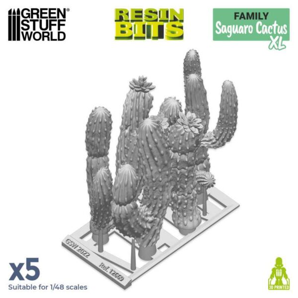 Green Stuff World 3D printed set - Saguaro Cactus XL 5x 12669
