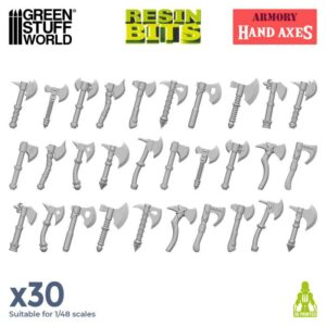 Green Stuff World 3D printed set - Hand Axes 30x 12792