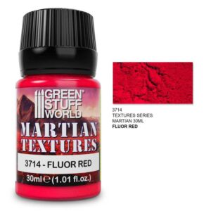Green Stuff World Textured Paint - Martian - Fluor Red 30ml 3714