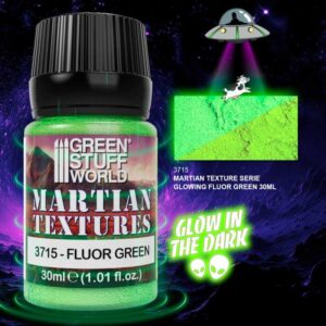 Green Stuff World Textured Paint - Martian - Fluor Green 30ml 3715