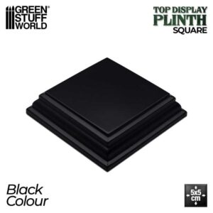 Green Stuff World Square Wood display bases 5x5 cm - Black 4988