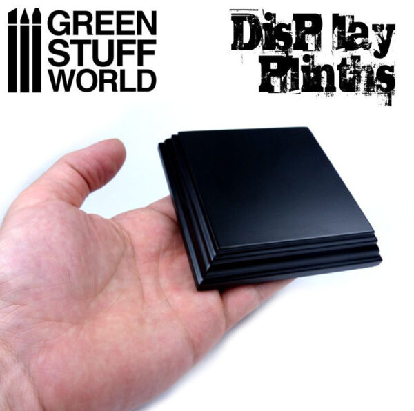 Green Stuff World Square Wood display bases 5x5 cm - Black 4988