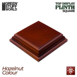 Green Stuff World Square Wood display bases 5x5 cm - Hazelnut 4989
