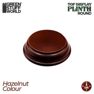 Green Stuff World Round Wood display bases 4x4 cm - Hazelnut 4991