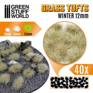 Green Stuff World Grass TUFTS - 12mm self-adhesive - WINTER 10665