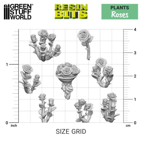 Green Stuff World 3D printed set - Roses 11617