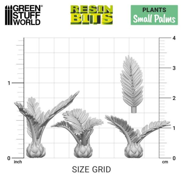 Green Stuff World 3D printed set - Small Palms 12761